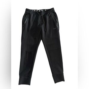 American Eagle Joggers Mens M Elastic Waist Stretch Black Athleisure
